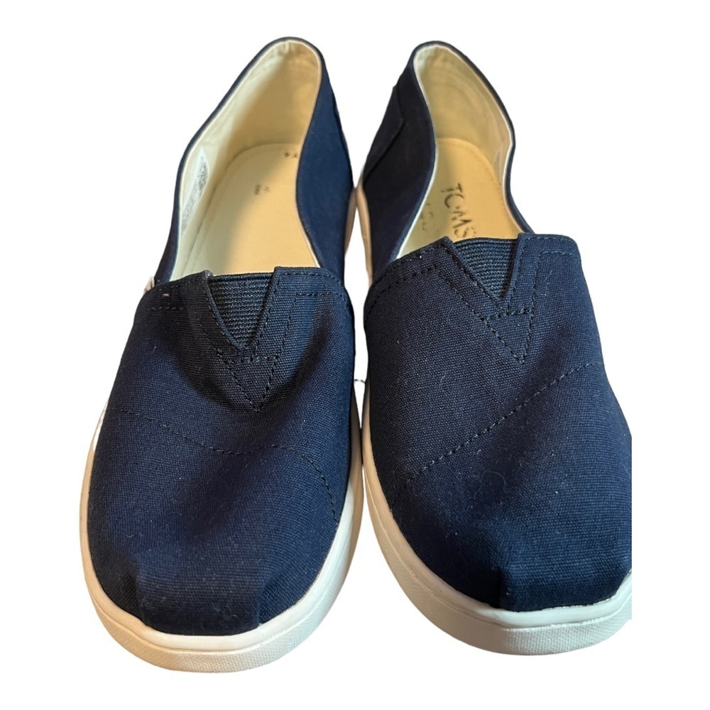 TOMS Youth Alpargata Navy Canvas | Y4